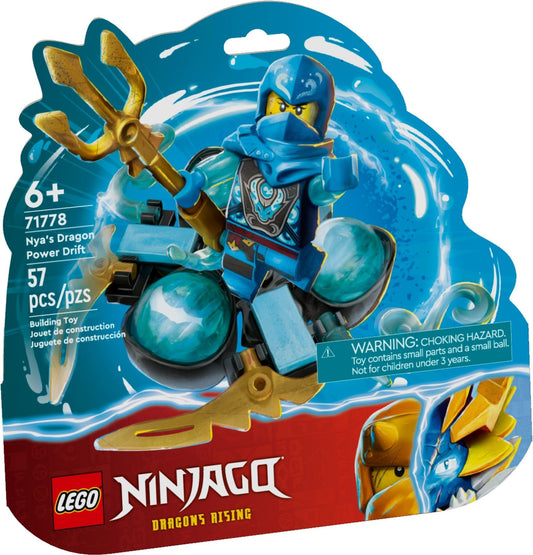 LEGO 71778 Nya's Dragon Power Spinjitzu Drift – NINJAGO Spinning Action Set - Auzzistore