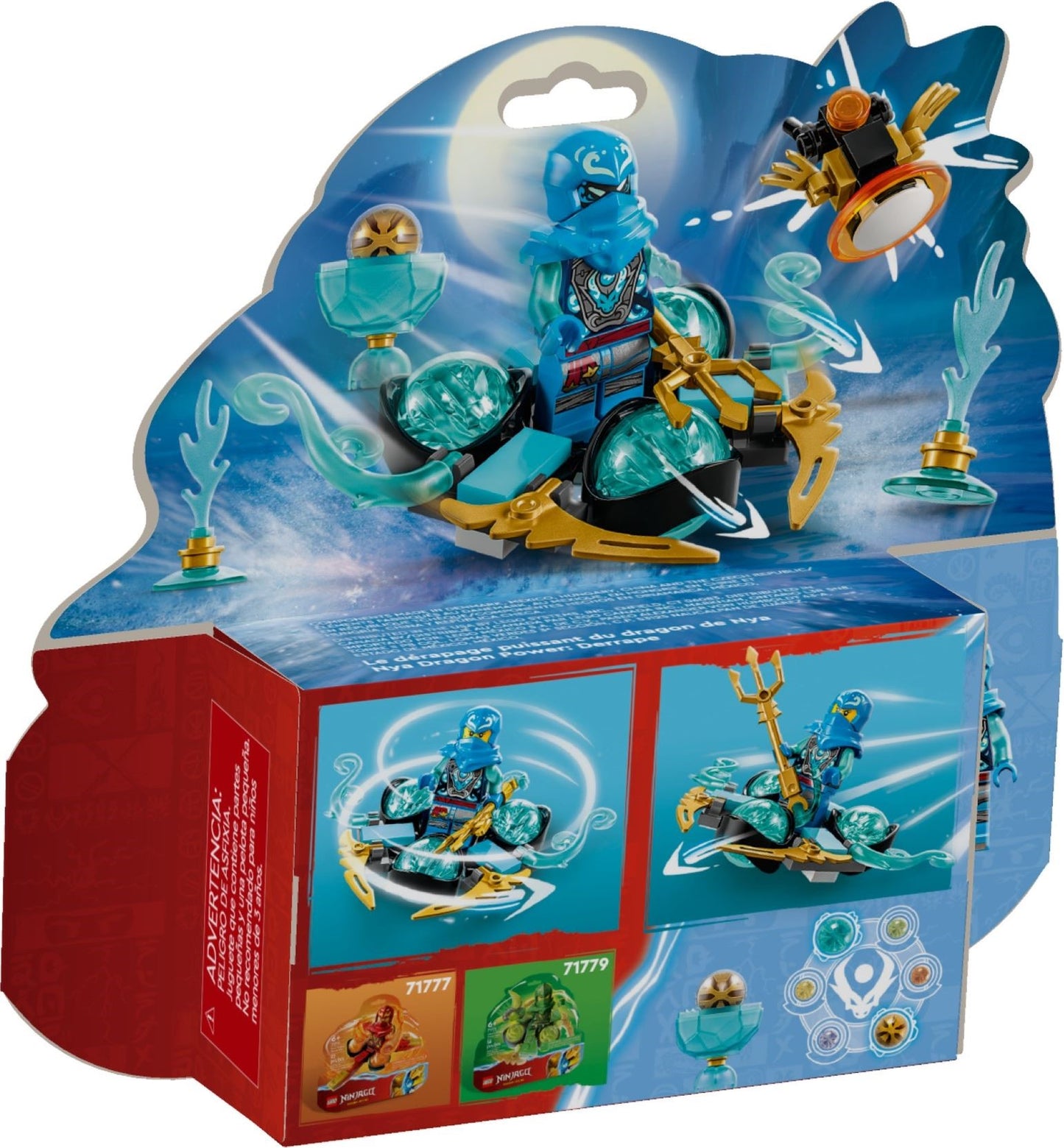 LEGO 71778 Nya's Dragon Power Spinjitzu Drift – NINJAGO Spinning Action Set