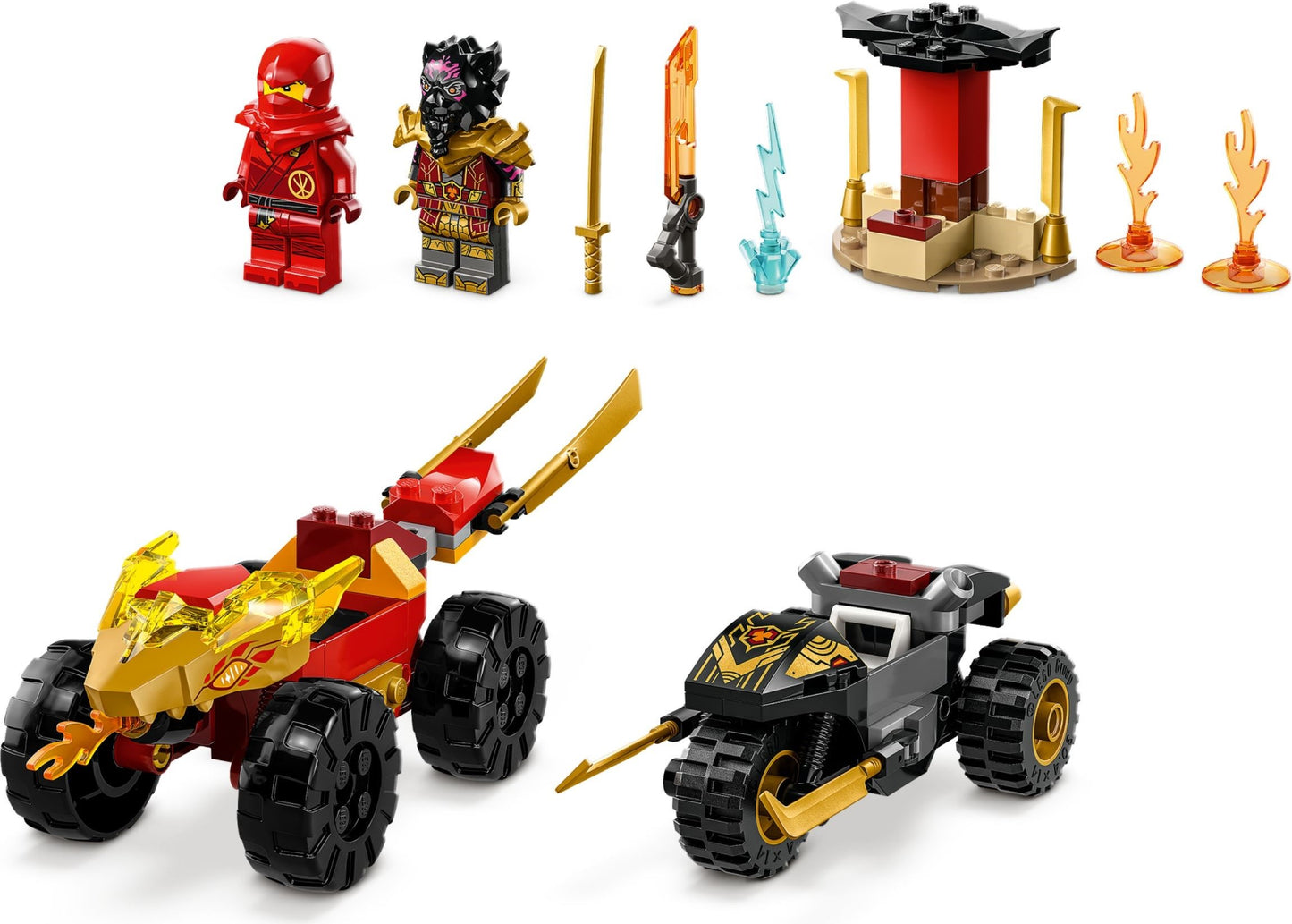 LEGO 71789 Kai and Ras’s Car and Bike Battle – NINJAGO Action Set