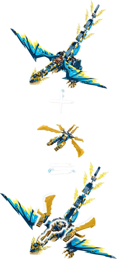 LEGO Ninjago Series 71796 Elemental Dragon vs. The Empress Mech