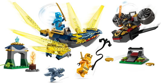 LEGO Ninjago 71798 Nya & Arin’s Baby Dragon Battle – view 2 - Auzzistore