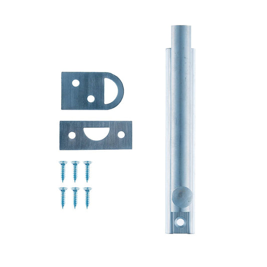 Taskmaster 100mm Satin Chrome Surface Bolt - Solid Brass - 1 Pack – view 2 - Auzzistore