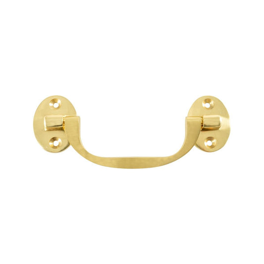 Delf Drop Handle - 54mm x 141mm - Solid Brass - Polished Finish