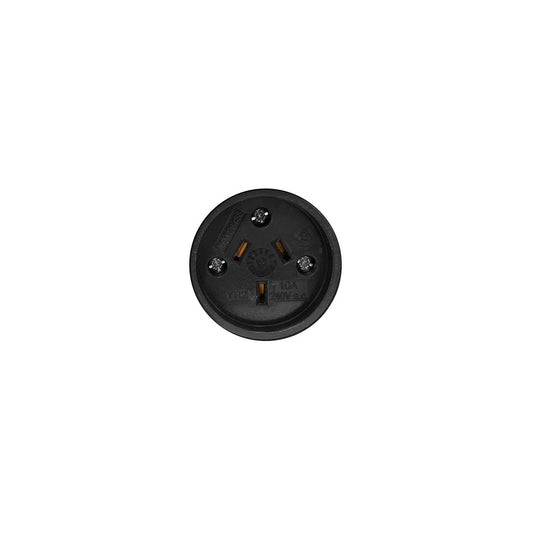 HPM 10A Black Rewirable Rubber Socket - Durable 3-Pin - 50mm x 70mm – view 2 - Auzzistore
