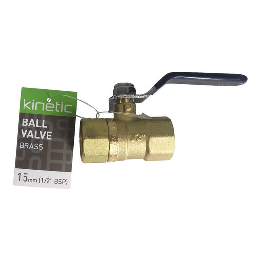 Kinetic 15mm Brass Lever Handle Water Ball Valve - Durable Water Control – view 2 - Auzzistore