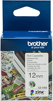 BROTHER CZ1002 Tape Cassette Full Colour continuous label roll, 12mm wide to Suit VC-500W