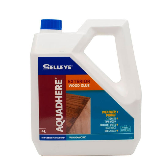 Selleys Aquadhere 4L PVA Wood Glue Exterior Adhesive Weather Resistant