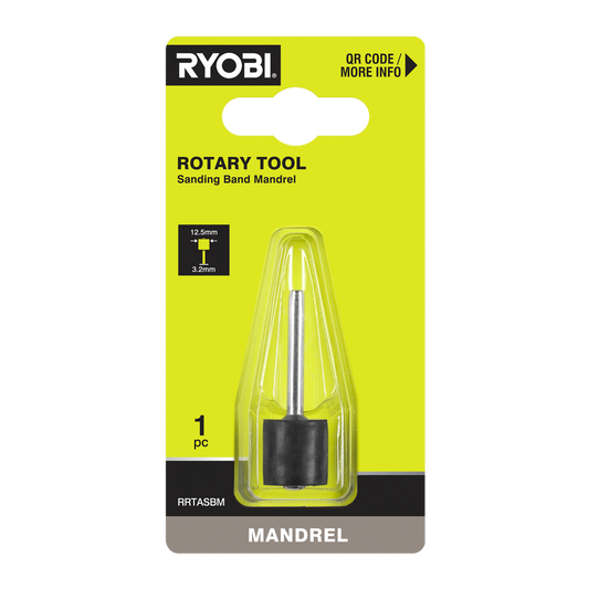 Ryobi 12.5mm Rotary Sanding Band Mandrel - Secure Attachment - Lightweight - Auzzistore
