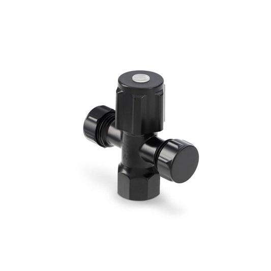 Brasshards 2 Way Cistern Tap - 15 x 15mm - Black Matt - Lead Free - Durable - Auzzistore