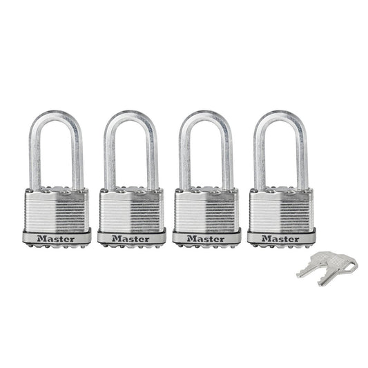 Master Lock Padlock - 51mm - Boron Carbide - Maximum Security 4 Pack - Auzzistore