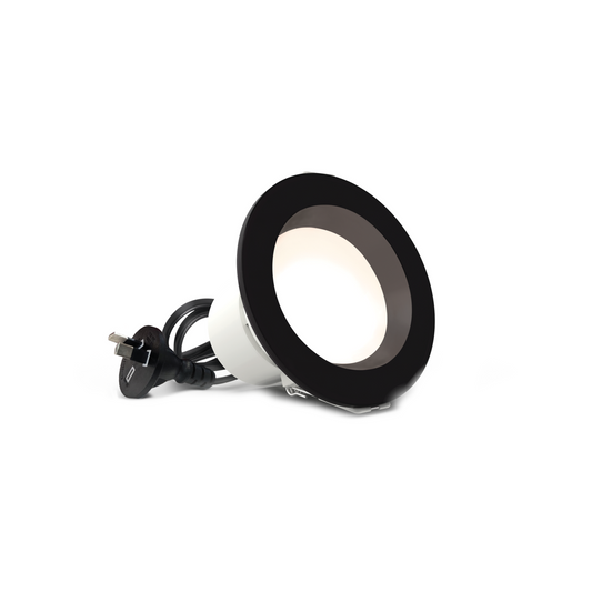 HPM Zyla LED Downlight 5W 70mm Black - Tri Colour - Dimmable - IP44