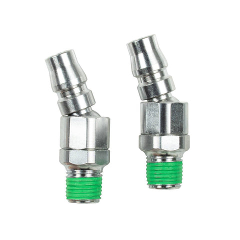 Adaptor Swivel 1/4" BSP Male Nitto Equivalent - 2 Pack - Steel - Leak-Free Connections - Auzzistore