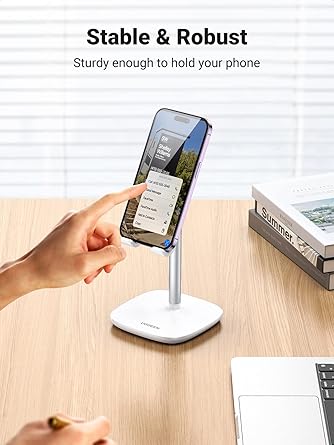UGREEN 60343 Adjustable Desktop Phone Stand (White)