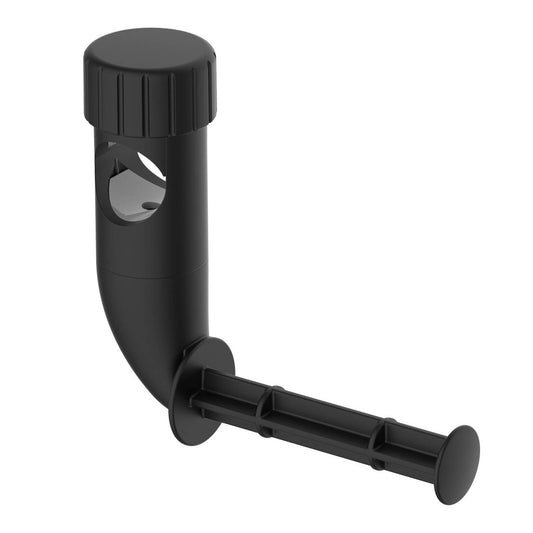 Evekare 32mm Black Matte Toilet Roll Holder - Adjustable - Easy Install