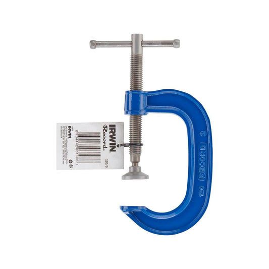 Irwin 3 Inch Cast Iron G Clamp - Light-Duty Tool for Metal & Woodworking