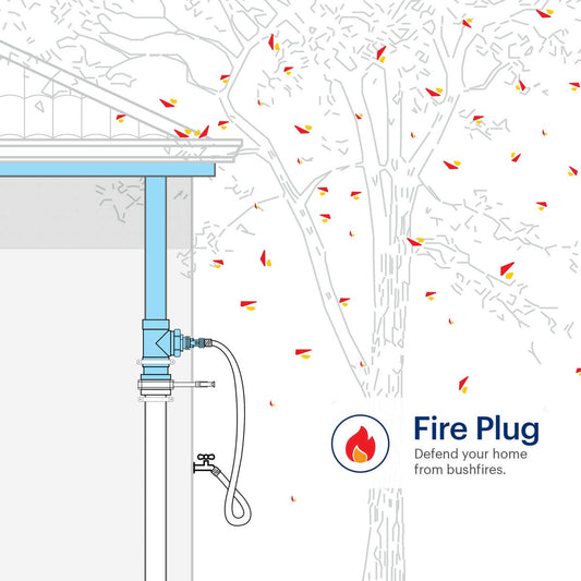 Rain Harvesting Fire Plug - 90mm - PVC - Multi Purpose Valve System – view 2 - Auzzistore