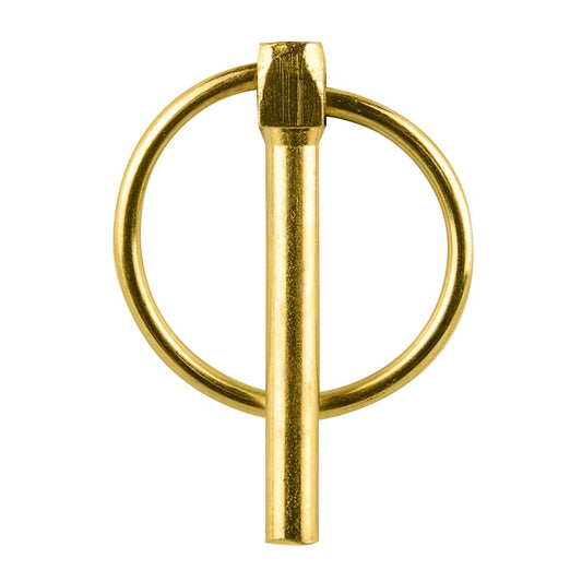 Pinnacle Lynch Pin 6mm Yellow Zinc Plated Steel 2 Pack Durable - Auzzistore