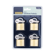 Syneco Brass Padlocks - 40mm - 4 Pack - Keyed Alike