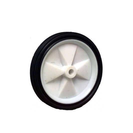 Move It 100mm White Plastic Centre Wheel - Rubber Tyre - Easy Install - Auzzistore