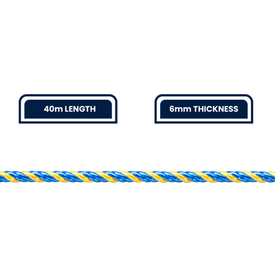 Grunt Telco Rope 6mm x 40m Polypropylene Strong Durable Rope
