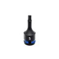 Kincrome Hex Impact Socket 5 x 60mm Cr-Mo Steel Rust Resistant