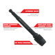 Diablo 140mm Universal Extension for Drills - Quick-Change - Lightweight