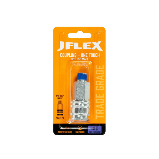 Jflex 1/4 BSP Male Euro Style Coupling - CEJN Equivalent - 20mm x 55mm - High Airflow – view 2 - Auzzistore