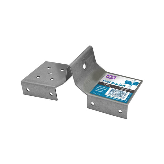 Jack Post Bracket - 170 x 60mm - Galvanised Steel - Pre Drilled - Auzzistore