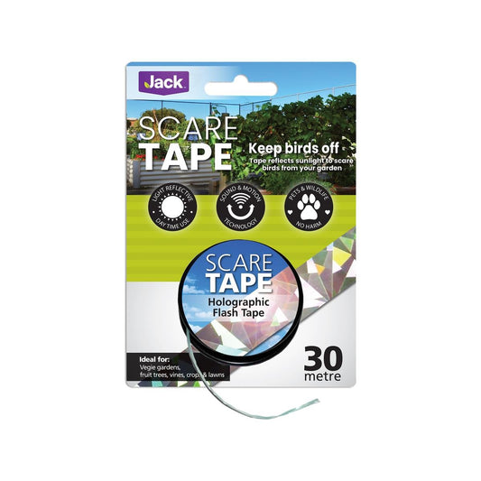 Jack Holographic Pest Control Tape - 19mm x 30m - Safe Deterrent - Auzzistore