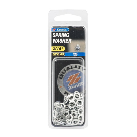 Zenith Spring Washer - 3/16 - 65 Pack - Zinc Plated - Internal Use - Auzzistore