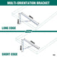 Carinya Heavy Duty Twisted Stay Bracket 400x350mm Zinc Plated Strength