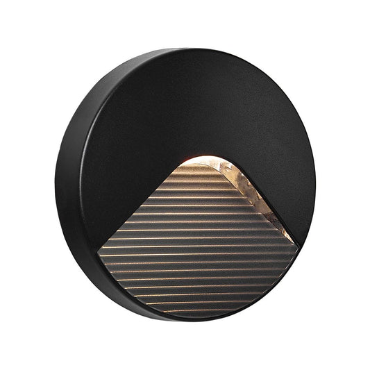 Brilliant 13cm Black Sanur Modern Wall and Step Light - Outdoor Illumination