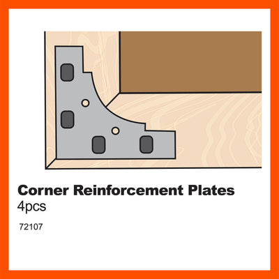 Everhang Corner Reinforcement Plates 4 Pack Steel Durable Easy Install