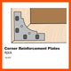 Everhang Corner Reinforcement Plates 4 Pack Steel Durable Easy Install