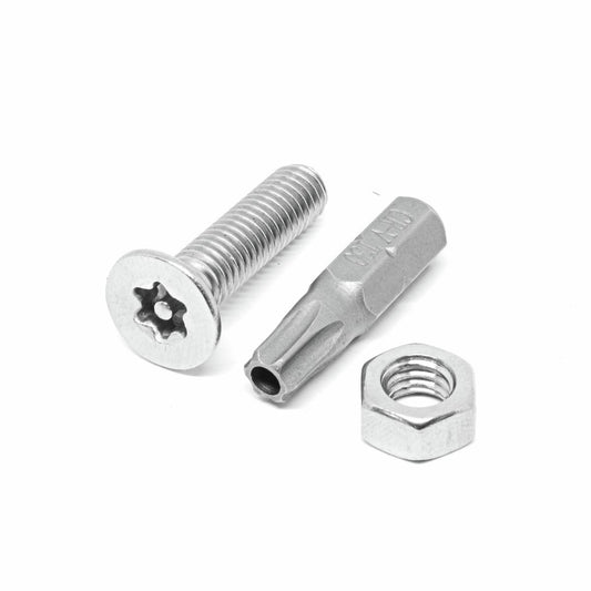 Pinnacle M8 x 35mm Stainless Steel Security Bolts - 8 Pack - Flat Head - Tamper Proof - Auzzistore