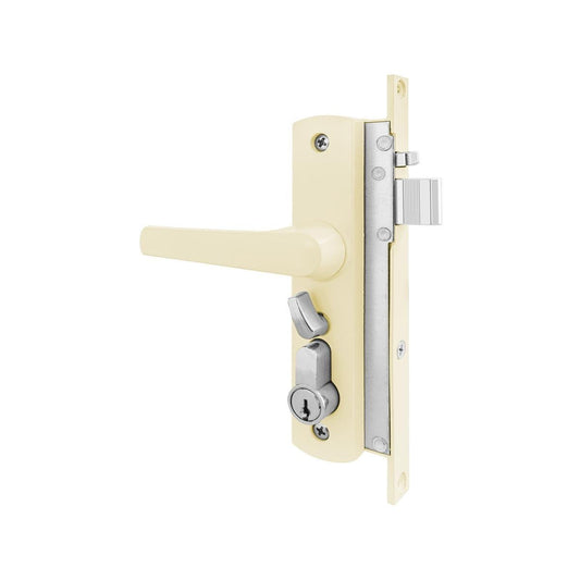 Rolltrak Keyed Hinged Screen Door Lock - 50mm - Alloy - Primrose Finish - Auzzistore