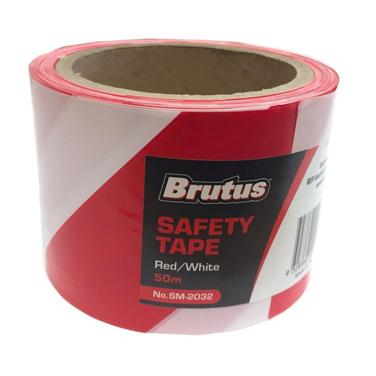 Brutus Safety Tape - 75mm x 50m - PVC - UV Stabilised - Auzzistore