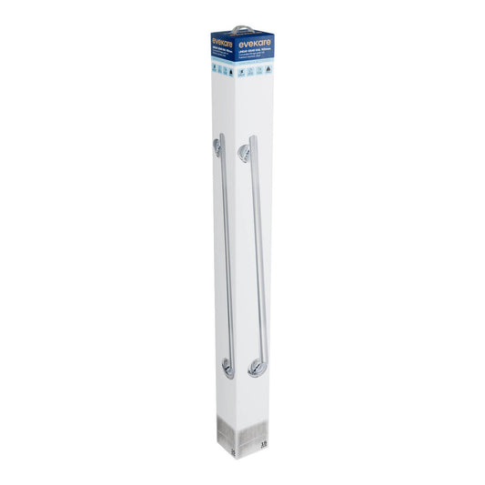 Evekare 900mm Polished Stainless Steel Linear Grab Rail - Durable - Concealed Flange - 250kg Weight Rating – view 2