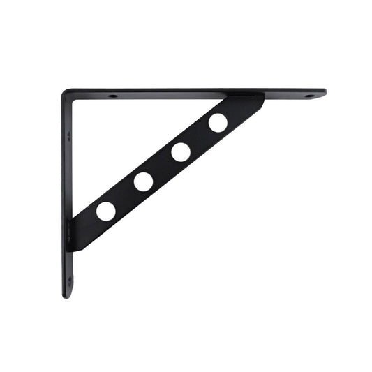 Carinya Heavy Duty Circle Stayed Bracket 250x195mm Black Steel – view 2 - Auzzistore