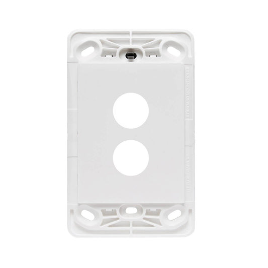 HPM Vivo Wall Switch - 2 Gang - Plastic - Easy Installation - Modern Design - Auzzistore