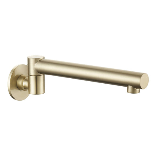 Mondella Bath Swivel Spout - Brushed Brass - 215mm Reach - Easy Installation