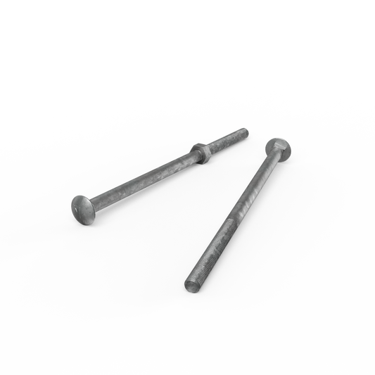 Zenith Hot Dip Galvanised Cup Head Bolts M10 x 220mm Steel Durable - Auzzistore
