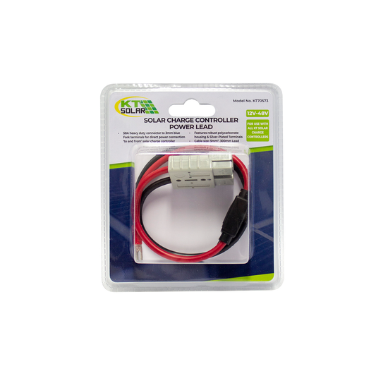 KT Solar HD Connector 50A - 300mm Cable - 20A Fuse - Grey – view 2 - Auzzistore