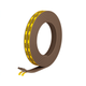 Raven Weather Strip - 5000mm Brown EPDM Rubber - Self Adhesive Seal