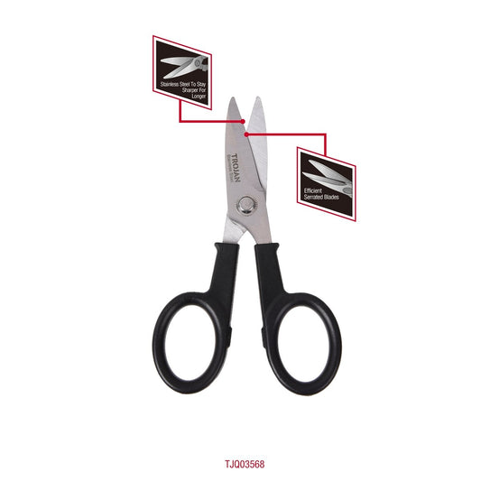 Trojan Stubby Scissors - 140mm - Stainless Steel - Heavy Duty – view 2 - Auzzistore
