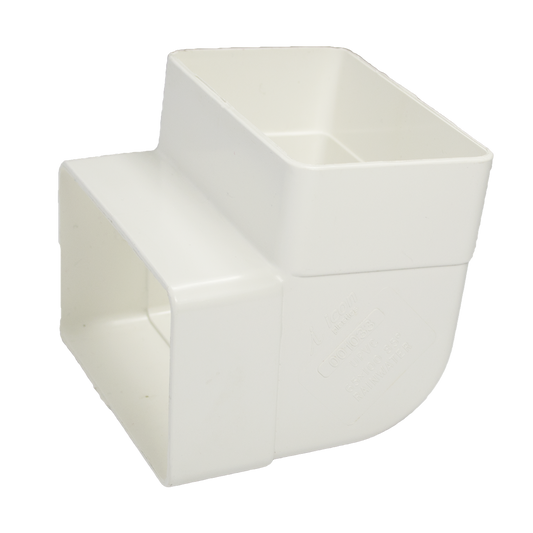 Icon PVC 95 Degree Square Elbow Downpipe 90mm PVC Durable Easy Install - Auzzistore