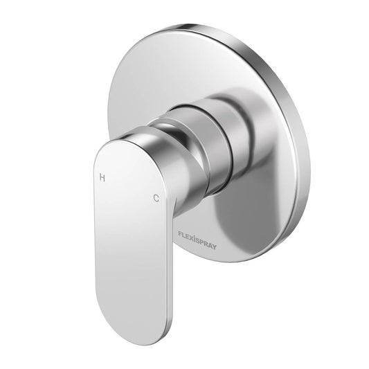 Flexispray Havana Chrome Bath Shower Mixer - 180mm x 60mm x 120mm - Chrome Finish - Durable Ceramic Cartridge