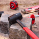 Trojan 16oz 450g Black Fibreglass Rubber Mallet - Durable Tool for D.I.Y.