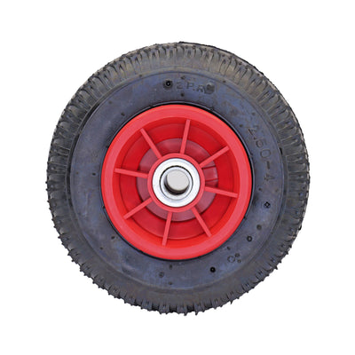 Easyroll 2.5 x 4 Nylon Trolley Wheel - 3/4'' Axle Diameter - Black