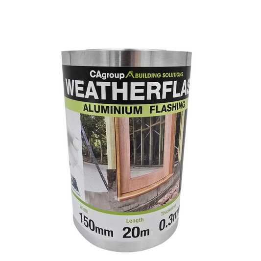 Cagroup Weatherflash 150mm x 20m x 0.3mm Aluminium Moisture Barrier - Auzzistore